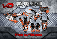 Decals Sticker  for Rusi Kry 150/200  Punisher 011