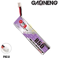 Gaoneng GNB 3.8HV 850mAh 60C 1S Lipo Battery with PH2.0 Plug GNB850/60-1SH