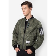 B&B menswear เสื้อแจ็คเก็ต เสื้อบอมเบอร์ สวมใส่ได้ 2 ด้าน 7711 เสื้อแจ็คเก็ตผู้ชาย 7711