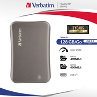 Verbatim Vx560 External SSD Drive (Type-C to USB3.1 Gen2) 128GB/256GB/512GB/1TB  [ 66394, 66395, 66396, 66397 ]