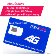 SIM 4G Mobi đăng kí các gói mới NA70 NA90 NA120 KC90 KC120 KC150 Thay thế gói C90N ED60 Xài l