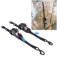 Sinhopsa Fabater Retractable Ratchet Straps  (2-Pack) 1.5in x 8.2ft Self Tie Down 1760lb Break Stren
