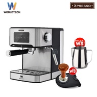 Worldtech Xpresso เครื่องชงกาแฟ อัตโนมัติ หน้าจอสัมผัส รุ่น WT-CM404 เครื่องชงกาแฟเอสเปรสโซ่ เครื่องทำกาแฟ เครื่องทำกาแฟเอสเปรสโซ่