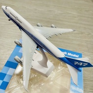 BOEING 747 PLANE MODEL, 20CM HIGH QUALITY METAL MODEL WITH WHEELS