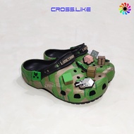 Plastic sandals for boys and girls, CROSS Minecraft Clog, sandals for children, super durable monoli