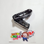 ZERN8.1 พักเท้าหลัง จีออโน่ GIORNO งานCNC สีเงินตัดดำ