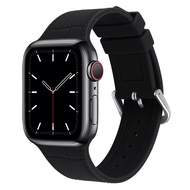 [HOT JUXXKWIHGWH 514] สายซิลิโคนสำหรับ Apple Watch Band 45มม. 41มม. 44มม. 40มม. 42มม. 38มม. ยาง Watchband สร้อยข้อมือ IWatch Serie 7 SE 6 5 4 3 2 1 Band
