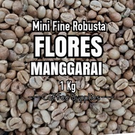 Flash Sale MINI FINE ROBUSTA FLORES MANGGARAI GREEN BEAN biji kopi mentah NTT 1kg Bergaransi