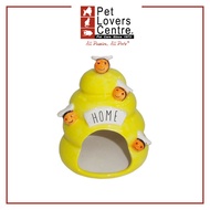 Trustie Ceramic House - Bee Hive (Yellow) (10x10x11.5cm)