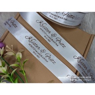 ribbon satin customized 50 yards per roll