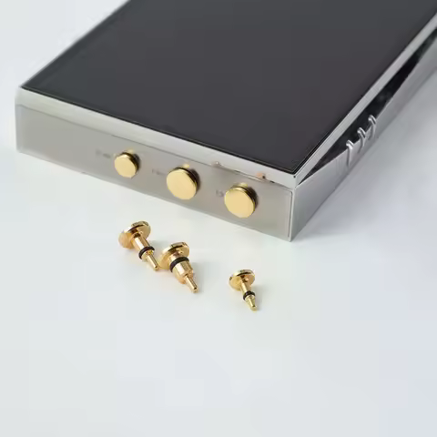 1/2/3Pcs 2.5/3.5/4.4MM Gold-plated Brass Headphone Jack Dust Plug Accessories For IRiver SP3000T SP3