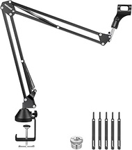 NEEWER Microphone Arm Stand, Suspension Boom Scissor Mic Arm Stand with 3/8" to 5/8" Screw and Cable