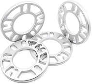 BRONEVO Universal 10mm（2/5''） Wheel Spacers - Pack of 4 for Most 4 & 5 Lug Wheels/Rims - 4x98 4x100 