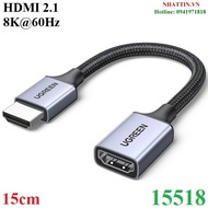 Ugreen 15518 High-End 15cm-Negative HDMI 2.1 Signal Extension Cable