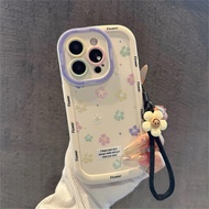 Lanyard Phone Case Redmi Poco C75 C71 X6 M6 12C 13 10 13X 12 13C 14C Colored Flower PFK466A