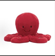 Jellycat 紅色八爪魚毛公仔