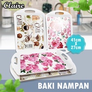 BAKI / NAMPAN KEMBANG / NAMPAN MOTIF BUNGA MELAMIN