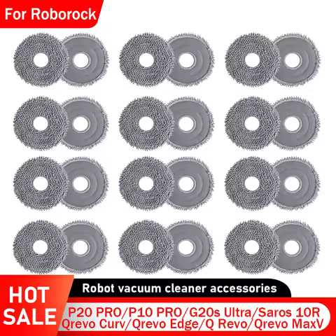 Mop Pads for Roborock G20s Ultra/P20 PRO/P10 PRO/Saros 10R/Qrevo Curv/Qrevo Edge/Q Revo/Qrevo MaxV/Q