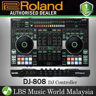 Roland DJ-808 Serato 4 Deck DJ Pro Controller with Drum Machine and Voice Transformer (DJ808 DJ 808)