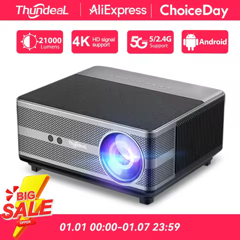 ThundeaL Full HD 1080P Projector TD98 WiFi LED 2K 4K Video Movie Beam TD98W Android Projector PK DLP