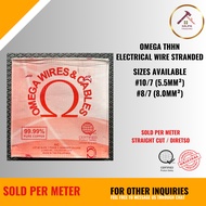 (PER METER) Omega THHN (STRANDED WIRE) #10(5.5mm²) #8(8.0mm²)