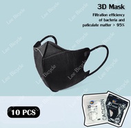 3D mask แมส หน้ากากอนามัยป้องกันแบคทีเรีย ทรงกระชับหน้า (แพ็ค10ชิ้น)