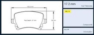 CS車宮車業 PAGID 來令片 AUDI TT RS 2.5 09~14 編號 8046