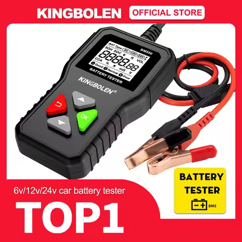 KINGBOLEN BM550 Car Battery Tester 6V 12V 24V 100-2000CCA 2Ah-220Ah Battery System Detect Auto Batte