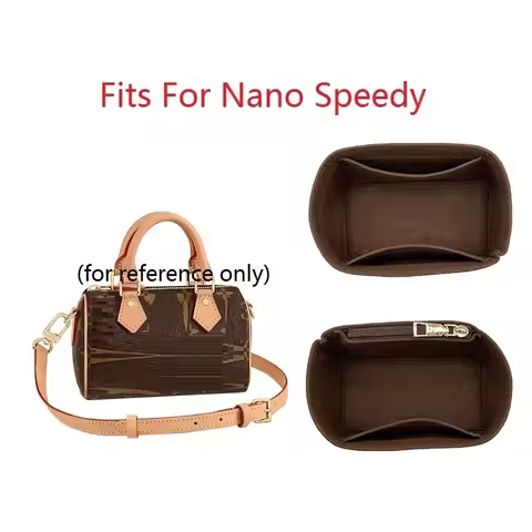 Fits For Nano Speedy 20 Bag Organizer Insert Luxury Designer Bag Organizer For Boston Portable Base 