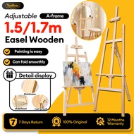 Pine Wood A‑Frame Easel Stand 150cm/175cm Tripod for Art Painting Drawing Wedding Welcome Sign Poste