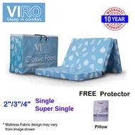 VIRO Classic Foldable Mattress (Single/Super Single). 10 years manufacturer warranty.