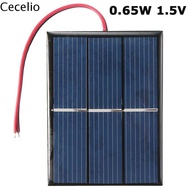 CECELIO Portable with Cable 6080mm 1.5V Solar DIY Module Power Panel Solar Cell Charger Solar Panel