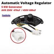 5000 Watt Automatic Voltage Regulator 5KW Generator AVR 250V 470uF 6 Wires / 450V 680uF 2 Plugs 8 Wi