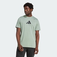adidas เทรนนิง & Gym & Training เสื้อยืดพิมพ์ลาย All-Gym Category ผู้ชาย สีเขียว JD1835