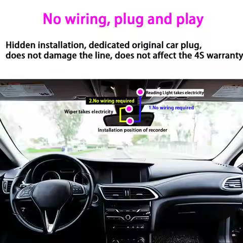 For Mercedes Benz A Class A180L A200L 2023 4K Plug And Play Car Video Recorder Wifi DVR Dash Cam Cam