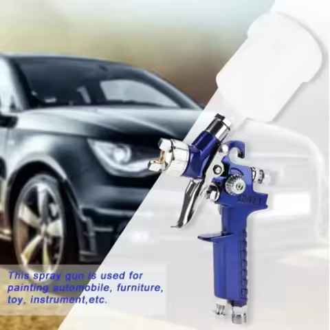Professional Mini Pneumatic Spray Gun 0.8/1.0mm Nozzle 125ml For Painting And Repair H2000 Repair Gu