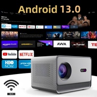 M10 Plus Projector Native 1080P 2000 ANSI Lumens Android 13 4K Support Electric Focus 5G WiFi Home C