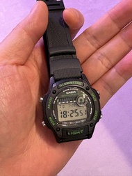 Casio ws w-220H 運動手錶 橙光 Light /steel back