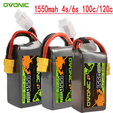 1550mAh 100C/120C 14.8V/22.2V LiPo Battery For RC Helicopter Quadcopter FPV Racing Drone Parts 4S/6S