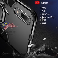 Oppo Reno 4 Pro A92 A31 A53 A93 Case Cover Full Car Holder Back Case Hard Cover Shockproof Protectio