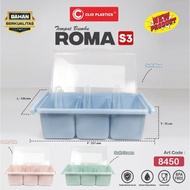 3-separated spice rack / spice rack / spice container Kitchen container Multipurpose container