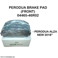 PERODUA FRONT BRAKE PAD 04465-46R02 PERODUA ALZA NEW 2018'' 04465-46R02