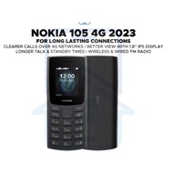 [Malaysia Set] Nokia 105 2G&4G 2023 (1.8" Display | FM Radio | 1450mAh Battery) 1 Year Nokia Malaysi