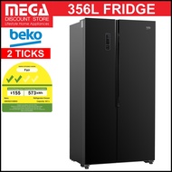 BEKO GNO5231GBSG 521L SIDE-BY-SIDE FRIDGE (2 TICKS)