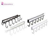 [Menolana] 2x Mug Hooks Under Cabinet Coffee Cup Holder for Coffee Cups Towels Cabinet