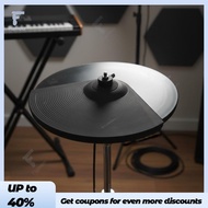 Electronic Drum Cymbal 12 Inch Rubber Attachment Percussion Trigger Pad for Portable E Drum Set and 