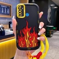Realme 5 5i 5s 6i C3 C3i Narzo 10 Narzo 10A Narzo 20A Case Creative Fire Case With Lanyard