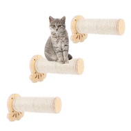 【SHZTGM】 Cat Scratching Post Shelf Board Steps Wall-Mounted Floating Kitten Perch Climber
