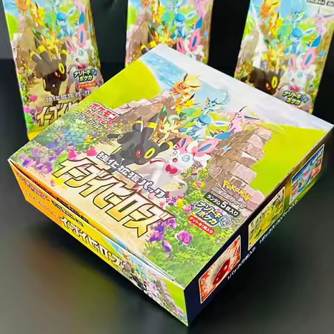 DIY S6a Eevee Heroes Booster Box 28 Packs Foil Texture Collectible Cards Collectible Grade Premium A