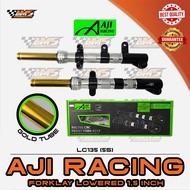 LC135 (5S) AJI RACING FORK LAY LOWERED 1.5 INCH GOLD FORK TUBE